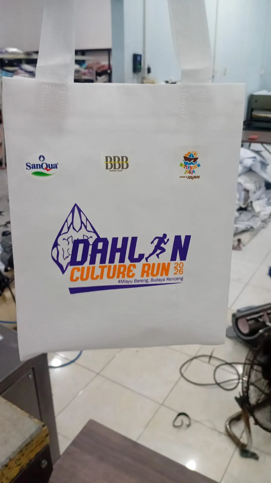 Totebag Dahlan Culture Run 5K hasil produksi MOTIVE